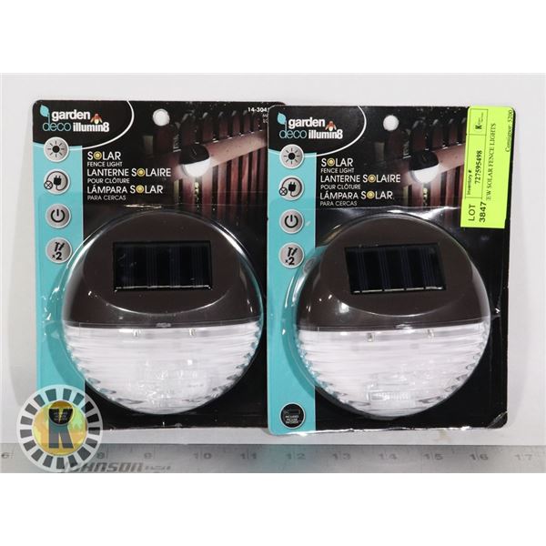 TWO NEW SOLAR FENCE LIGHTS