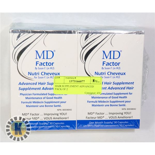 HAIR SUPPLEMENT ADVANCED PACK OF 2