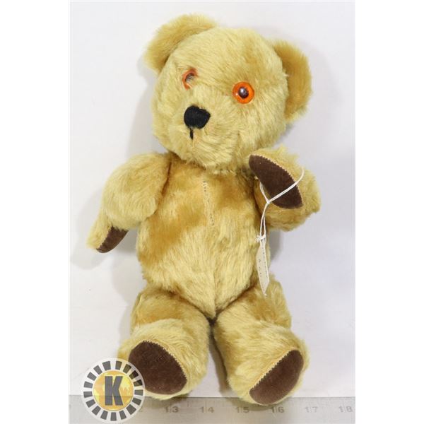 VINTAGE SMALL STUFFED TEDDY BEAR