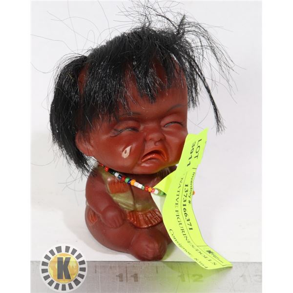 VINTAGE NATIVE FIGURINES/DOLL