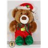Image 1 : PUSH CHRISTMAS TEDDY BEAR
