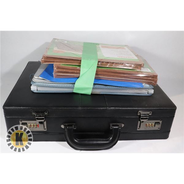 BUGATA BRIEFCASE AND NEW FILE FOLDERS