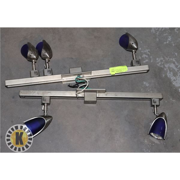 SET OF 2 SHAPED LIGHT FIXTURES