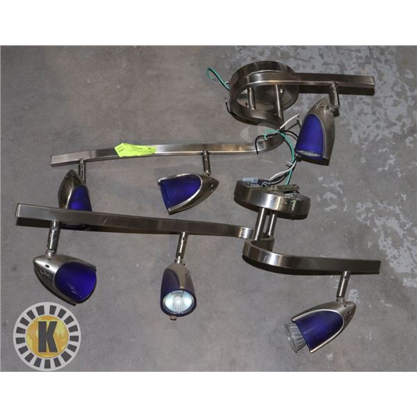 SET OF 2 CURVED LIGHT FIXTURES