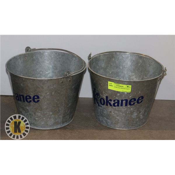 SET OF 2 KOKANEE BEER BUCKETS