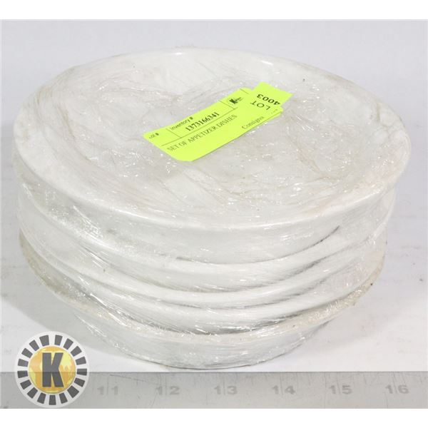 SET OF APPETIZER DISHES