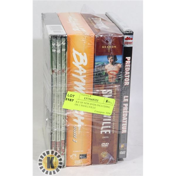 BUNDLE OF NEW DVDS INCLUDING SEASON 1 SMALLVILLE