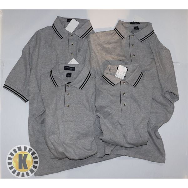 GOLF SHIRTS EXTRA LARGE PACK OF 4