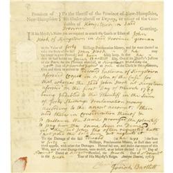 Declaration Signer Josiah Bartlett DS