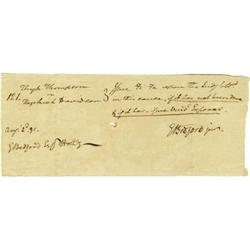 Gunning Bedford, Jr. Autograph Document Signed