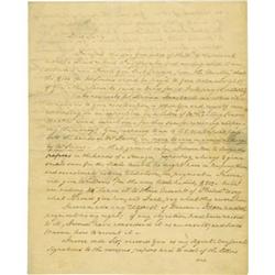 Pierce Butler Autograph Letter Signed