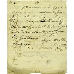 Daniel Carroll Autograph Letter Signed