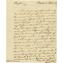 Silas Deane Autograph Letter Signed 1778