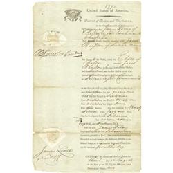 Patriot Benjamin Lincoln Document Signed