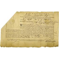 William Livingston Document Signed