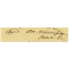 Image 2 : William Williams Autograph Document Signed