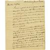 Image 1 : John Marshall Autograph Letter Signed; 1823