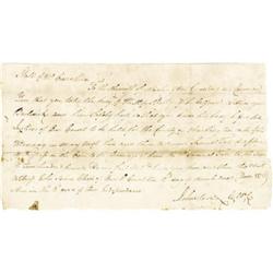 John Sevier Document Signed