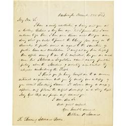 William H. Seward Autograph Letter Signed