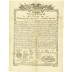 1874 Declaration of Independence Facsimile