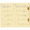 Image 1 : Dylan Thomas's Son's Penmanship Book