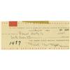 Image 1 : Frank Lloyd Wright Signed Check