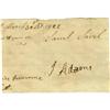 Image 1 : John Adams, signature on 3.5" x 2.5" on slip