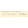Image 1 : Andrew Jackson Clipped Signature