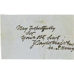 Zachary Taylor Clipped Signature