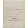 Millard Fillmore Document Signed