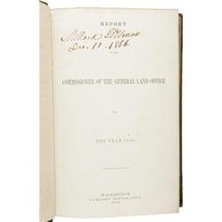 Millard Fillmore Twice Signed Report