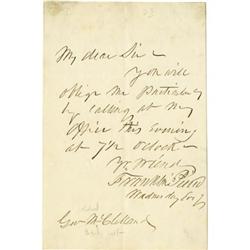 Franklin Pierce Autograph Letter Signed
