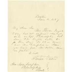 Franklin Pierce Autograph Letter Signed