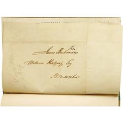 James Buchanan Franked Address Leaf and Speech