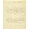 James Buchanan Autograph Letter Signed; 1850