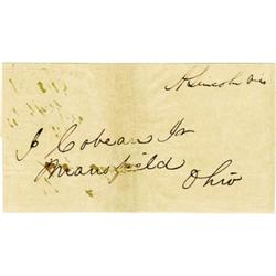 Scarce Abraham Lincoln Free Frank Signature