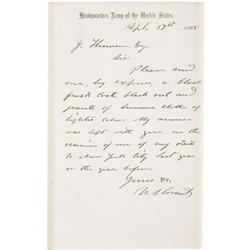 Ulysses S. Grant Autograph Letter Signed.