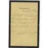 Mrs. U. S. Grant Autograph Note Signed