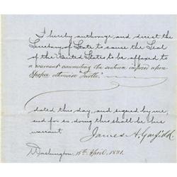 Scarce James A. Garfield DS as President