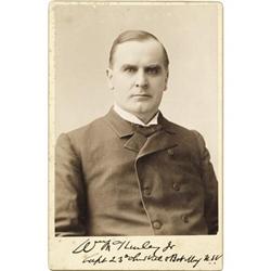 Early William McKinley Cabinet Photograph Signed