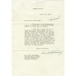 Herbert Hoover Typed Letter Signed