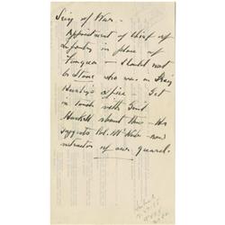 President Franklin D. Roosevelt Autograph Note