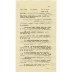 Harry S. Truman Signed Speech