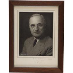 Harry S. Truman Photograph Inscribed and Signed