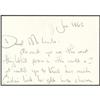 Image 2 : Jacqueline Kennedy Autograph Note Signed