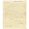 Captain John Barry Autograph Letter Signed