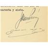 Image 2 : Juan Peron Typed Document Signed