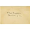 Image 1 : Albert Einstein Signature on a 5" x 3" Card
