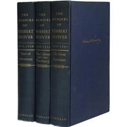 Herbert Hoover: Three Volume Set of His Memoirs