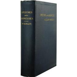 William McKinley: Signed 1st Edition of Speeches